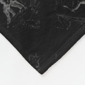 Chrome wie Gemini Zodiac Sign auf Hevelius Fleecedecke (Ecke)