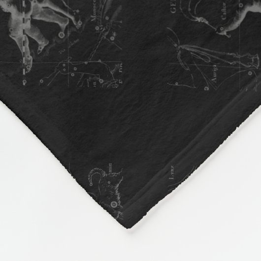 Chrome wie Gemini Zodiac Sign auf Hevelius Fleecedecke (Ecke)