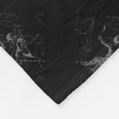 Chrome wie Gemini Zodiac Sign auf Hevelius Fleecedecke (Ecke)