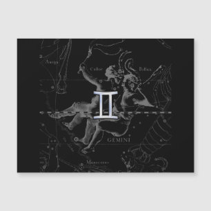 Chrome wie Gemini Zodiac Sign auf Hevelius Magnetkarte