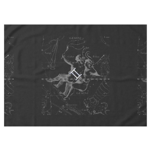 Chrome wie Gemini Zodiac Sign auf Hevelius Tischdecke (Vorderseite (Horizontal))
