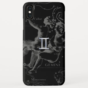 Chrome wie Gemini Zodiac Symbol auf Hevelius Case-Mate iPhone Hülle