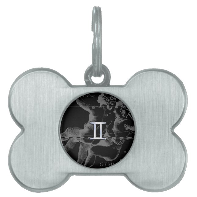 Chrome wie Gemini Zodiac Symbol auf Hevelius Tiermarke (Vorderseite)