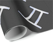 Chrome wie Gemini Zodiac Symbol Geschenkpapier (Rolleneckpunkt)