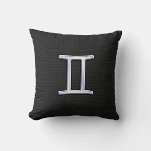Chrome wie Gemini Zodiac Symbol Kissen