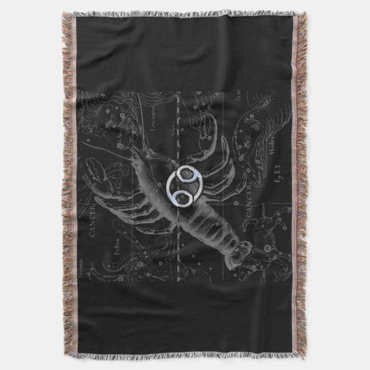 Chrome wie Krebs Zodiac Symbol auf Hevelius Decke (Vorderseite Vertikal)