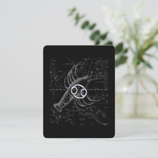 Chrome wie Krebs Zodiac-Zeichen auf Hevelius (Stehend Vorderseite)