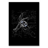 Chrome wie Krebs Zodiac-Zeichen auf Hevelius Tischnummer (Vorderseite)