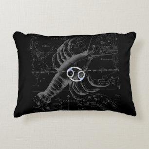 Chrome wie Krebs Zodiac-Zeichen auf Hevelius Zierkissen