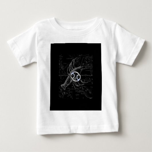 Chrome wie Krebszeichen auf der Gravur von Heveliu Baby T-shirt (Vorderseite)