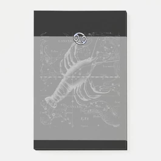 Chrome wie Krebszeichen auf der Gravur von Heveliu Post-it Klebezettel (Vorderseite)