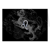 Chrome wie Leo Zodiac Constellation Map Hevelius (Vorderseite (Horizontal))