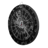 Chrome wie Leo Zodiac Constellation Map Hevelius Dartscheibe (Vorderseite rechts)