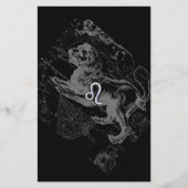 Chrome wie Leo Zodiac Constellation Map Hevelius Flyer (Vorne)