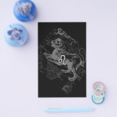 Chrome wie Leo Zodiac Constellation Map Hevelius Flyer (Einzeln)