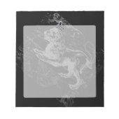 Chrome wie Leo Zodiac Constellation Map Hevelius Notizblock (Vorderseite)