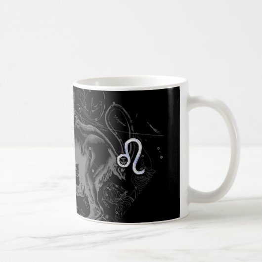 Chrome wie Leo Zodiac Sign auf Hevelius 1690 Kaffeetasse (Rechts)