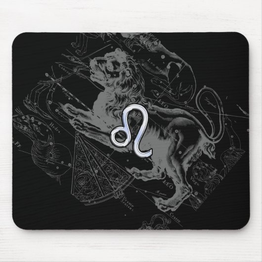 Chrome wie Leo Zodiac Sign auf Hevelius 1690 Mousepad (Vorne)