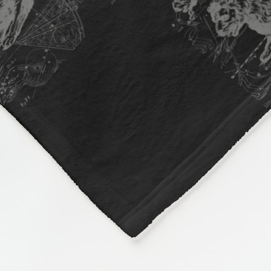 Chrome wie Leo Zodiac Sign auf Hevelius Fleecedecke (Ecke)