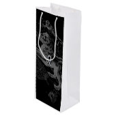 Chrome wie Leo Zodiac Sign auf Hevelius Geschenktüte Für Weinflaschen (Vorderseite Schrägansicht)