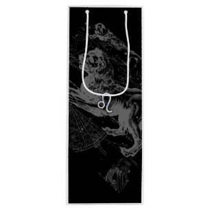 Chrome wie Leo Zodiac Sign auf Hevelius Geschenktüte Für Weinflaschen