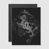 Chrome wie Leo Zodiac Sign auf Hevelius Magnetkarte (Vorne/Hinten)