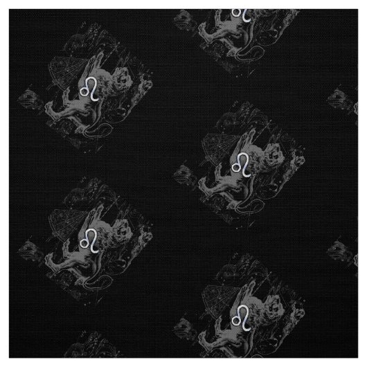 Chrome wie Leo Zodiac Sign auf Hevelius Stoff (Muster)