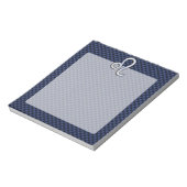Chrome wie Leo Zodiac Sign Blue Carbon Fibre Notizblock (Rotiert)