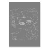 Chrome wie Libra Zodiac Sign auf Hevelius Tischnummer (Rückseite)