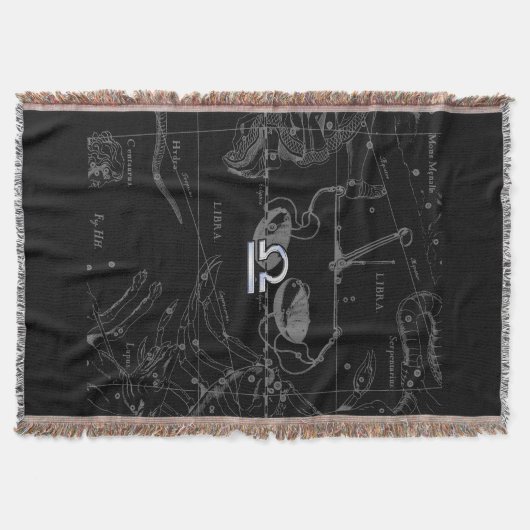 Chrome wie Libra Zodiac Symbol auf Hevelius Decke (Vorderseite)