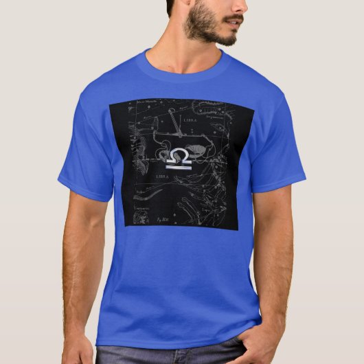 Chrome wie Libra Zodiac Symbol auf Hevelius T-Shirt (Vorderseite)