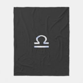 Chrome wie Libra Zodiac Symbol Schlange Hautdekor Fleecedecke (Vorderseite)