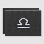 Chrome wie Libra Zodiac Symbol Schlange Hautdekor Magnetkarte (Vorne/Hinten)