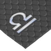 Chrome wie Libra Zodiac Symbol Schlange Hautdekor Tischdecke (Schrägansicht)