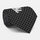 Chrome wie Lighthouse auf Carbon Fibre Print Krawatte (Gerollt)