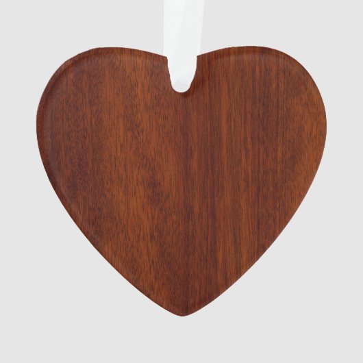 Chrome wie Mahogany Wood Grain Scottish Thistle Ornament (Rückseite)