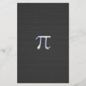 Chrome wie Pi-Symbol auf Carbon Fibre Print Flyer (Vorne)
