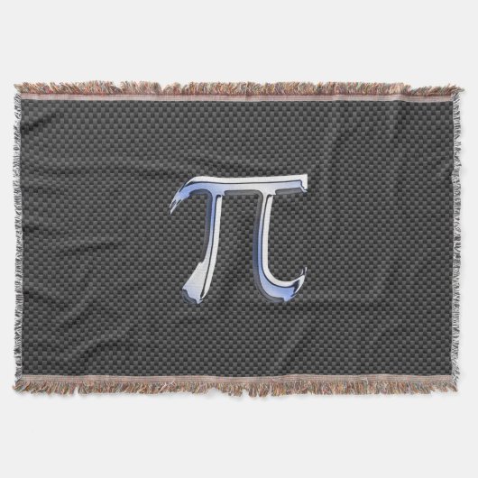 Chrome wie Pi-Symbol auf Carbon Fibre Style Decke (Vorderseite)