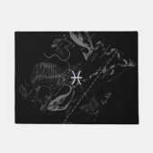 Chrome wie Pisces Zodiac Sign auf Hevelius Fußmatte (Vorderseite)