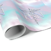 Chrome wie RN Caduceus in Mother Pearl Style Geschenkpapier (Rolleneckpunkt)