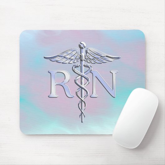 Chrome wie RN Caduceus in Mother Pearl Style Mousepad (Mit Mouse)