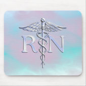 Chrome wie RN Caduceus in Mother Pearl Style Mousepad (Vorne)