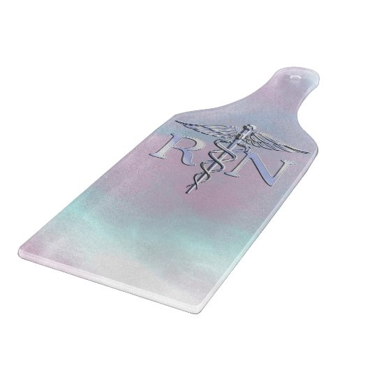 Chrome wie RN Caduceus Medical Mother Pearl Schneidebrett (Ecke)