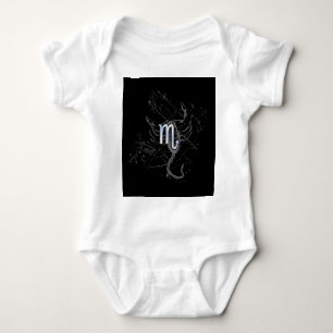 Chrome wie Scorpio Zodiac Symbol auf Hevelius Baby Strampler
