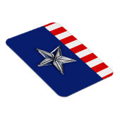 Chrome wie Silver Star Festive Patriotic Colors Magnet (Rechte Seite)