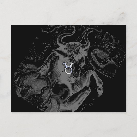 Chrome wie Taurus-Zeichen auf Hevelius Postkarte (Vorderseite)