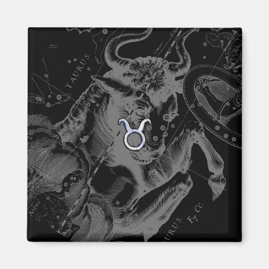 Chrome wie Taurus Zodiac auf Hevelius Black Magnet (Vorne)