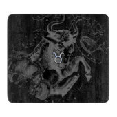 Chrome wie Taurus Zodiac auf Hevelius Black Schneidebrett (Vorderseite)
