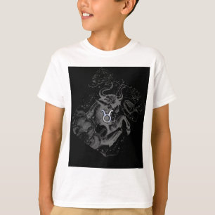 Chrome wie Taurus Zodiac auf Hevelius Black T-Shirt