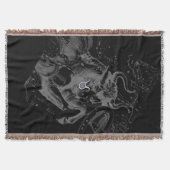 Chrome wie Taurus Zodiac Sign auf Hevelius Black Decke (Vorderseite)